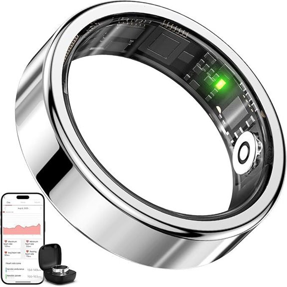 Smart Ring Health Tracker with Heart & Sleep Monitoring
