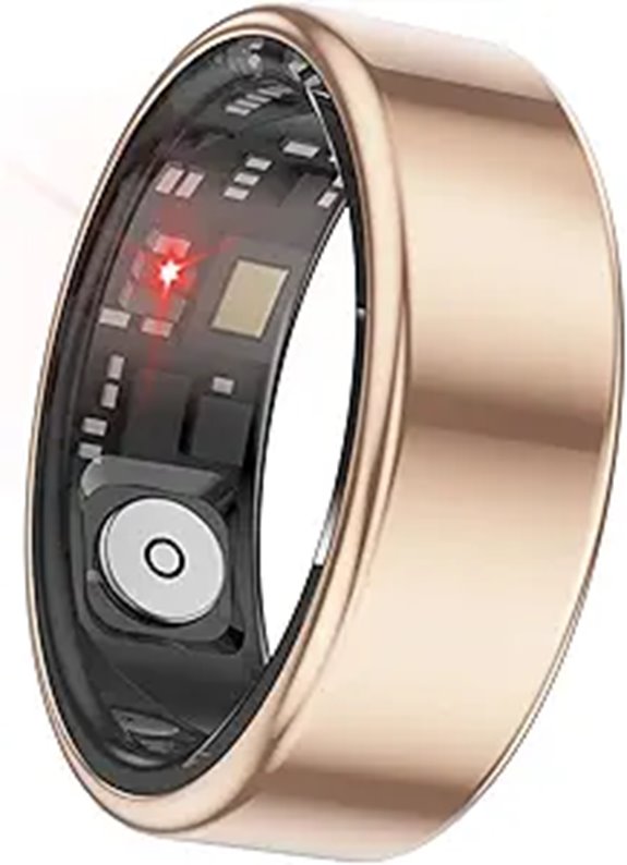 Smart Ring Fitness Tracker with Wireless Charger
