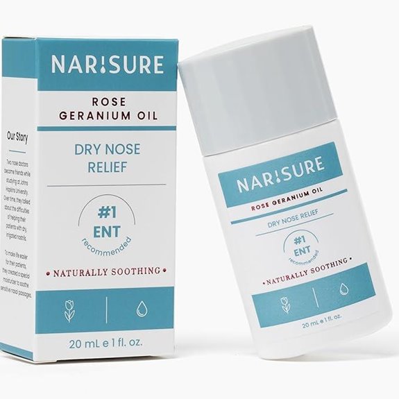 Dry Nose Relief Oil with Rose Geranium and Vitamin E