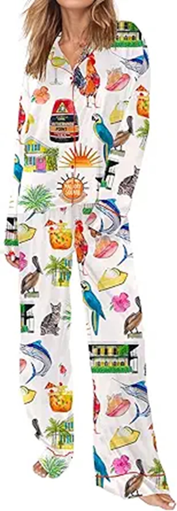 SHESHOW Satin Pajamas for Women 2-Piece Sleep Set