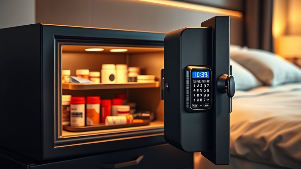 secure accessible bedside safe