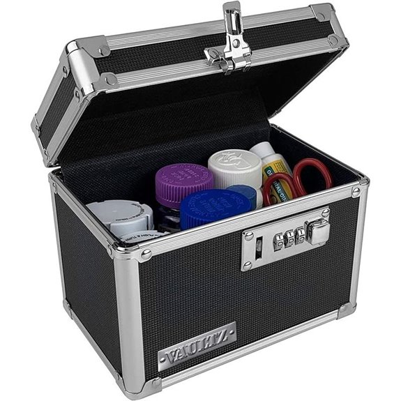 Vaultz Medicine Lock Box with Combination Lock