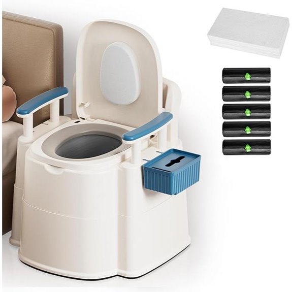 senior commode with liners