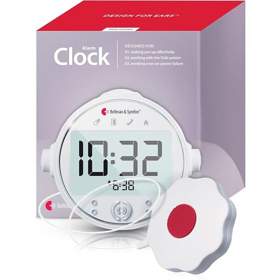 Bellman & Symfon Vibrating Alarm Clock for Seniors