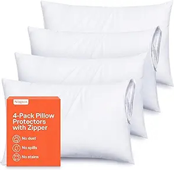 Breathable Pillow Protectors Set of 4