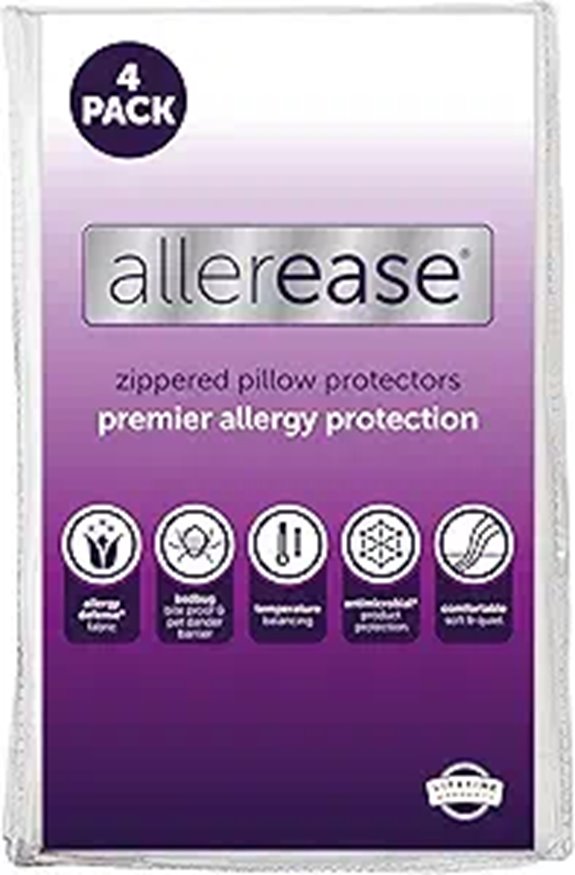 AllerEase Pillow Protectors (Set of 4)