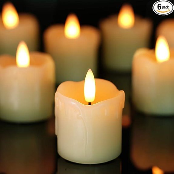 Homemory Flameless Votive Candles with Timer (Set of 6)