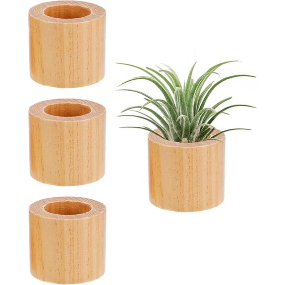 set of three rustic holders