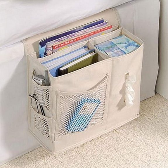 Dependable Industries 7-Pocket Bedside Organizer