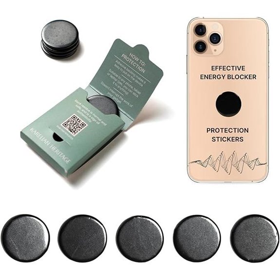 Shungite Cell Phone Protection Stickers (5 pcs)