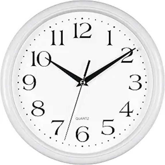 Bernhard 10-Inch Silent Quartz Wall Clock