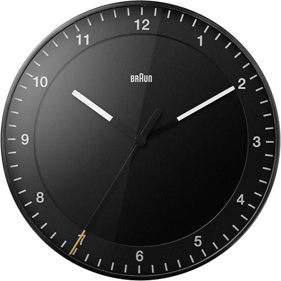 Braun Classic Wall Clock with Silent Sweep Movement