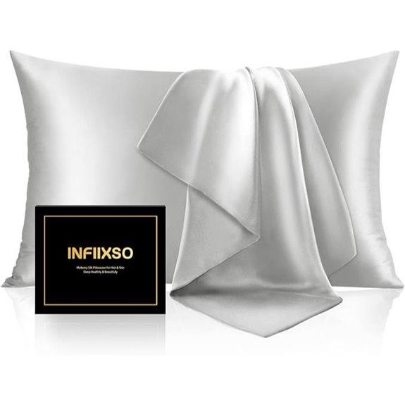 INFIIXSO Mulberry Silk Pillowcase for Hair and Skin
