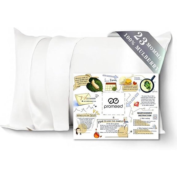 PROMEED 100% Mulberry Silk Pillowcase with Zipper