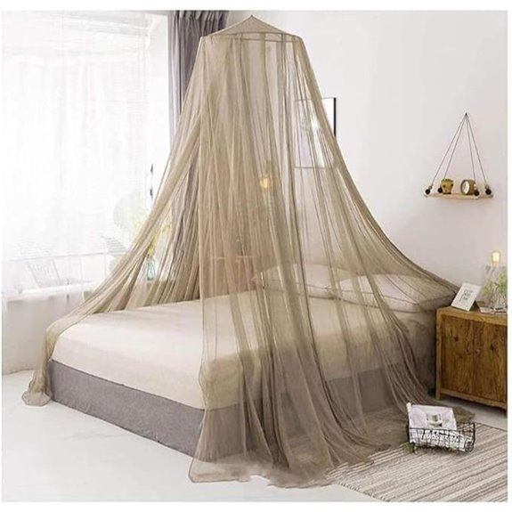 Silver Fiber EMF Shielding Bed Canopy with Radiation Block