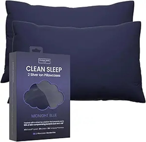 Clean Sleep Silver Ion Pillowcases (2-Pack)