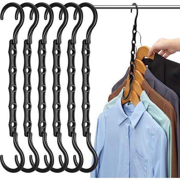 AMKUFO 6-Pack Closet Organizers & Space Savers