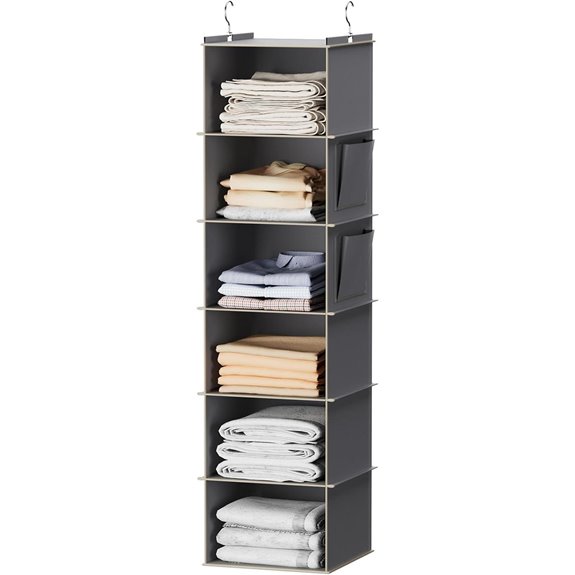 YOUDENOVA 6-Shelf Hanging Closet Organizer