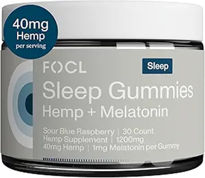 FOCL Sleep Gummies - Melatonin for Deep Sleep
