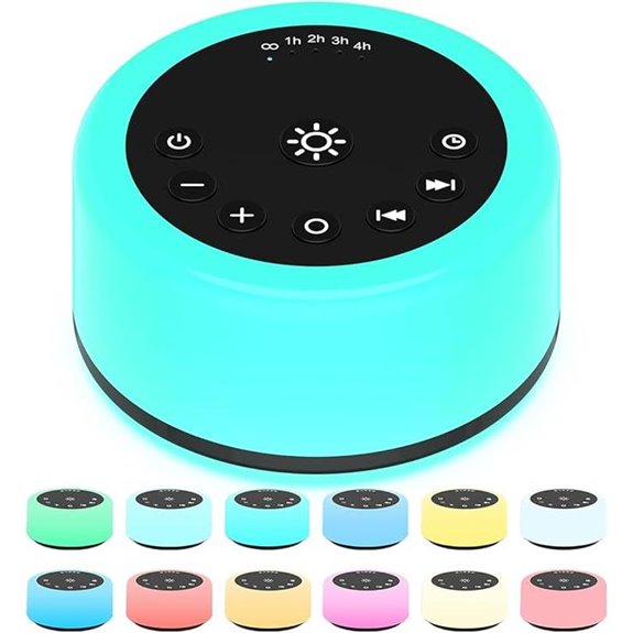 Soother Sleep Sound Machine with Lights and Timer