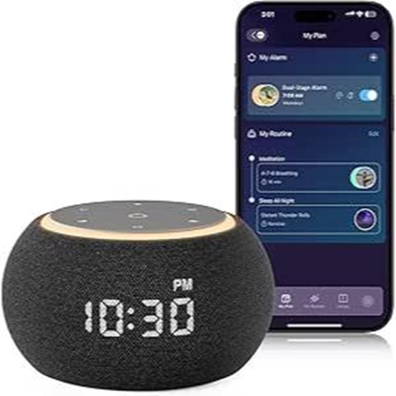Hotmoon Alarm Clock with Sound Machine for Sleep