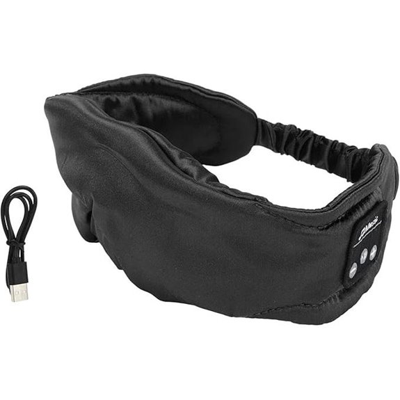 Sleep Headphones with Light-Blocking Eye Cover