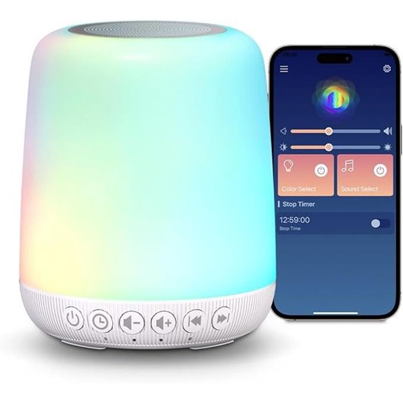 White Noise Sleep Machine with App & Light Control