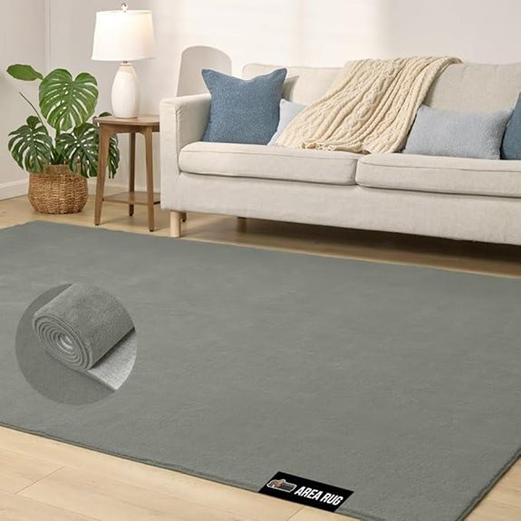 Gorilla Grip Slip-Resistant Plush Area Rug 4x6