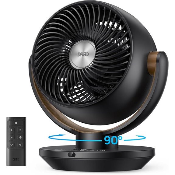 Dreo 11-Inch Oscillating Desk Fan with Remote