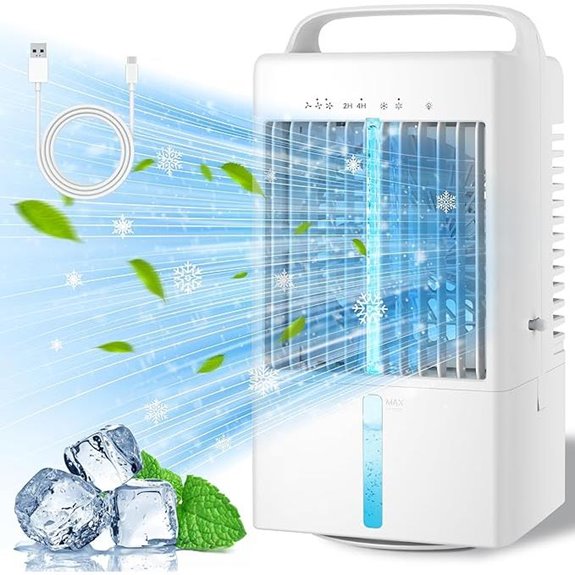 Portable Mini Air Conditioner with LED Lights