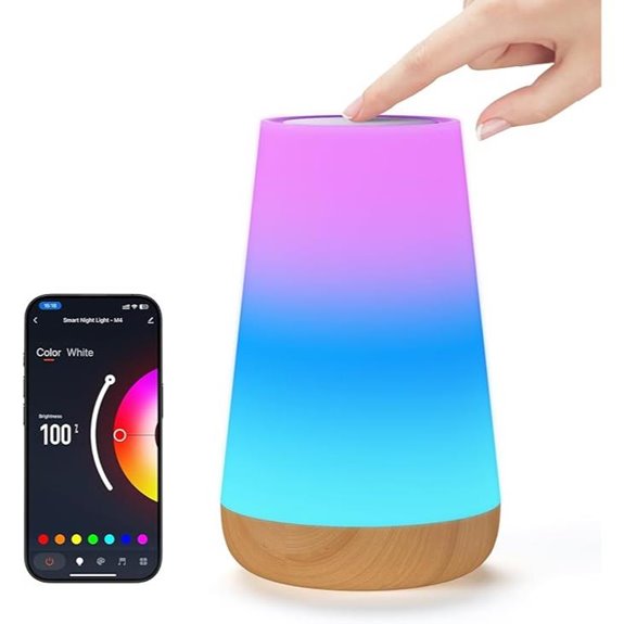 Smart Dimmable Table Lamp with App & Voice Control