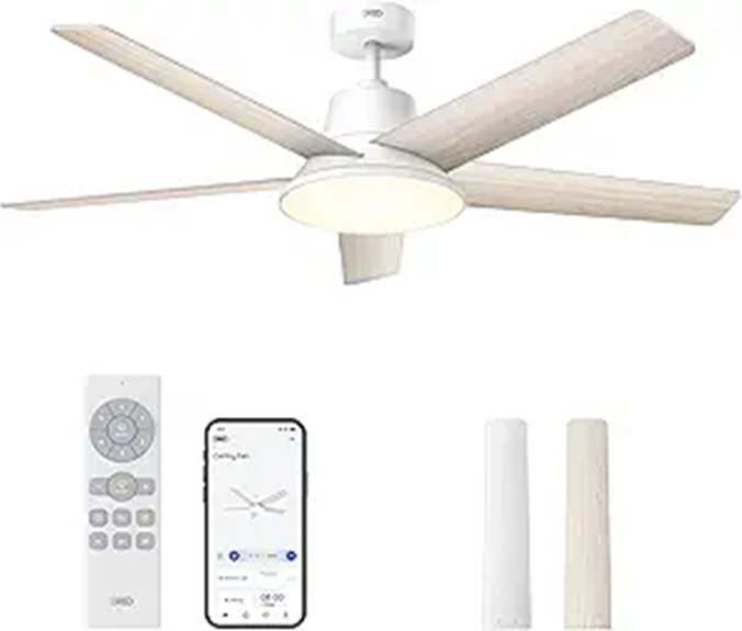 Dreo 52-Inch Smart Ceiling Fan with Lights