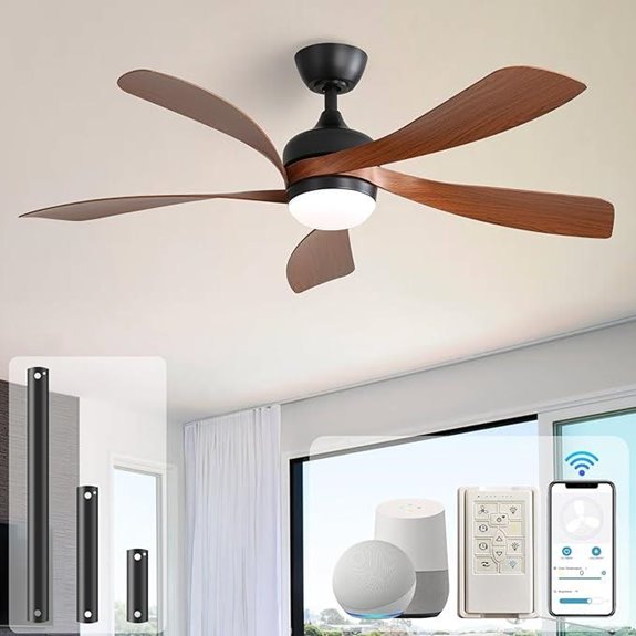 Sofucor 52 Smart Ceiling Fan with Lights and Remote