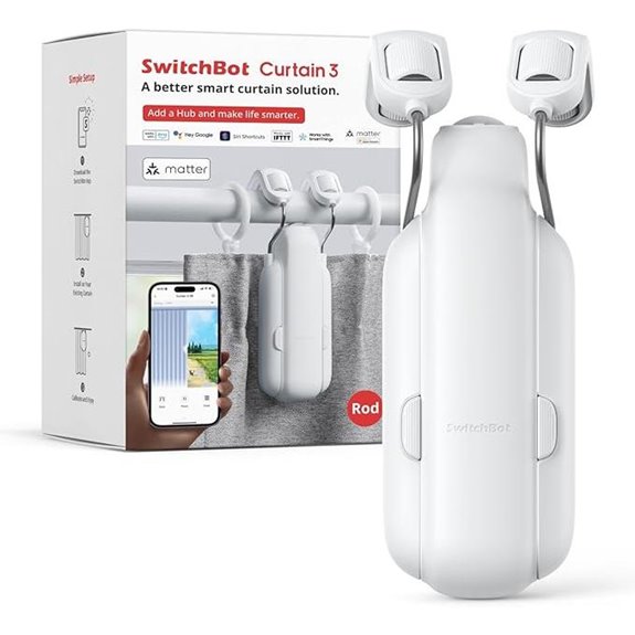 SwitchBot Smart Curtain Opener with App & Alexa Compatibility
