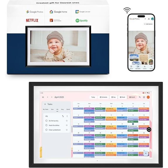 All-in-One Smart Display with Calendar and Voice