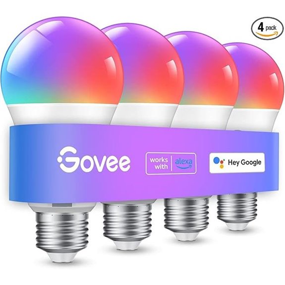 Govee Color Changing Smart LED Bulbs (4 Pack)
