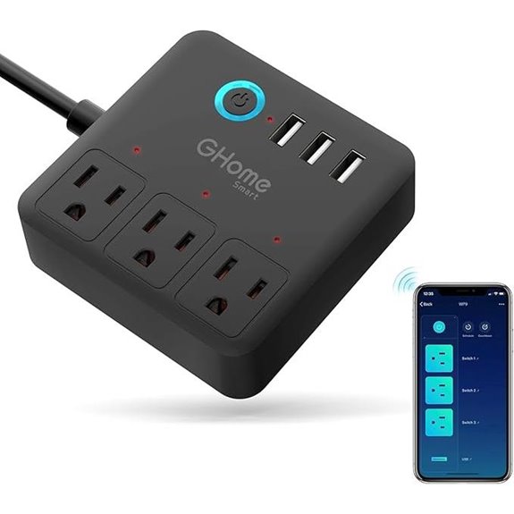 GHome Smart Power Strip with Alexa & Google Home