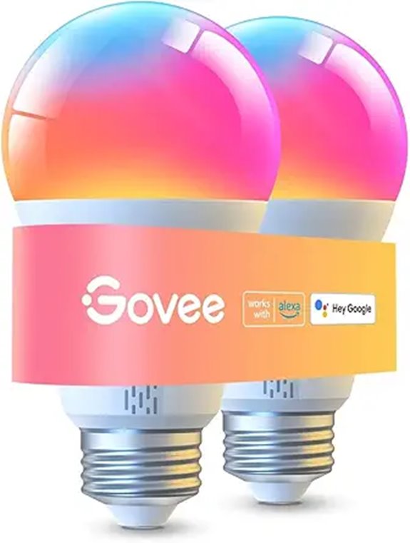 Govee RGBW Wi-Fi & Bluetooth Smart Light Bulbs (2-Pack)