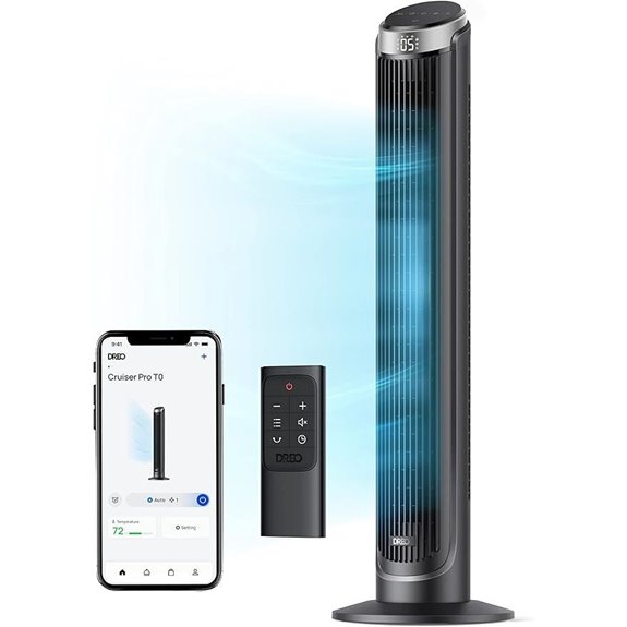 Dreo Smart Tower Fan with Remote and Alexa