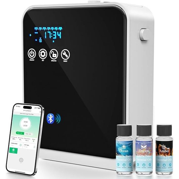 Waterless Essential Oil Diffuser with App & Touch Control