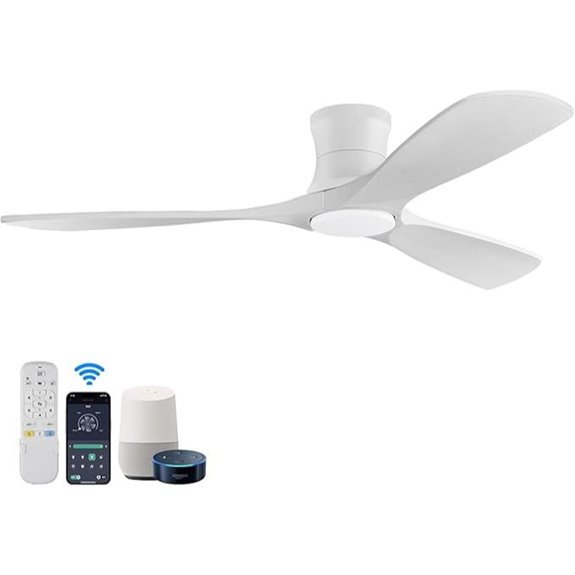 Smart 52in Ceiling Fan with Lights and WiFi Control