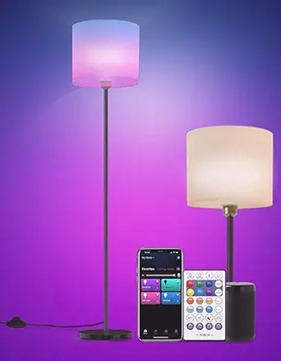 Smart WiFi Floor Lamp with Alexa & Remote Control