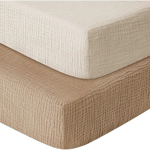 Muslin Crib Sheets 2-Pack for Boys & Girls