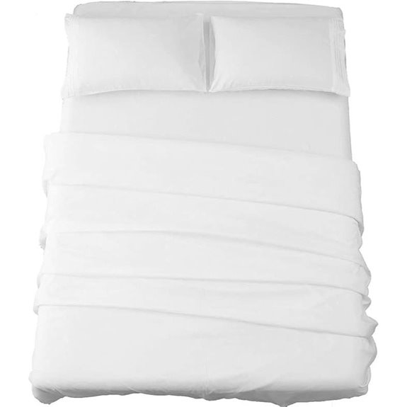 Sonoro Kate Microfiber Bed Sheet Set (Queen White)
