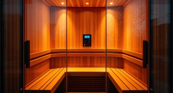 spacious infrared sauna options