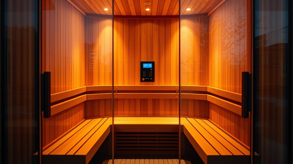 spacious infrared sauna options
