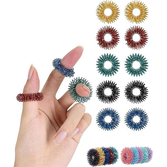 Mr. Pen Spiky Sensory Rings (10 Pack)
