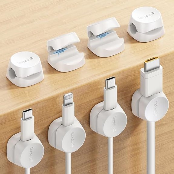 8-Pack Spring Cable Organizer Clips