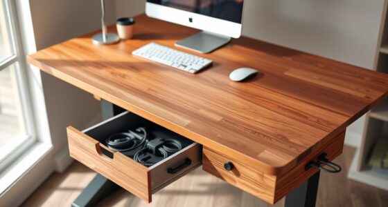 stand up desk with drawers