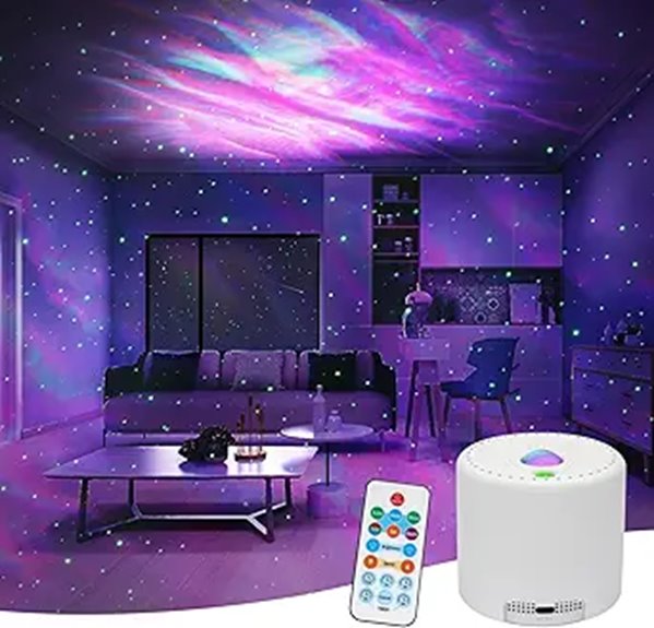 Galaxy Star Projector with Remote & Adjustable Settings